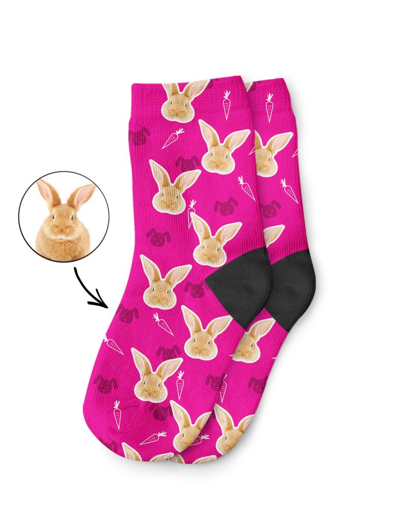 My Rabbit Printed on Kids Socks