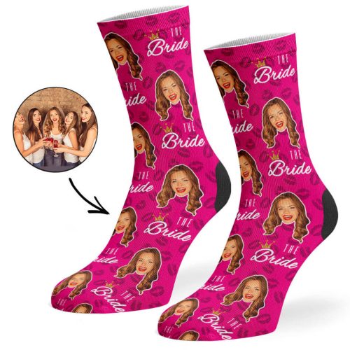 Hot Pink Team Bride Socks 3df29bf4 d48d 4e25 9356 bd7d1571de76