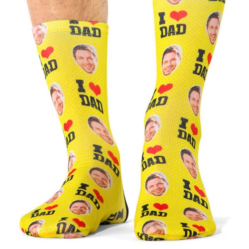 I Love Dad Socks