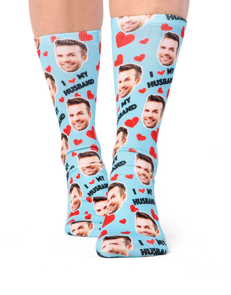 I Love My Husband Socks