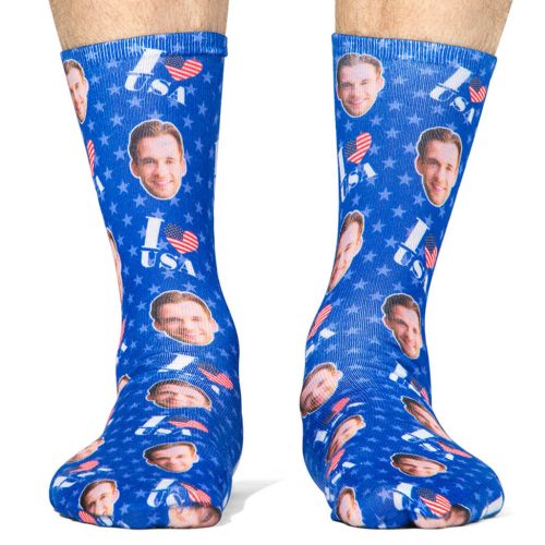 I Love USA Socks