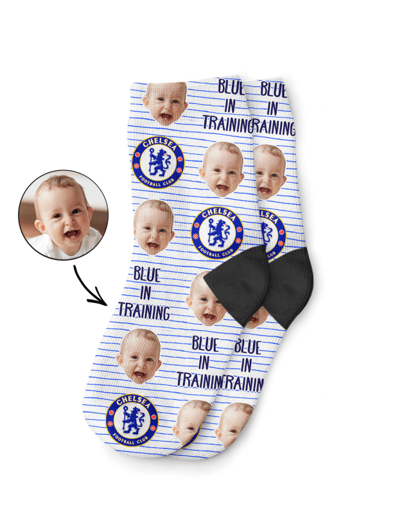 Blue In Training Kids Custom Socks