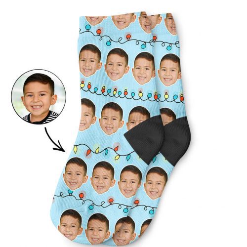 Christmas Lights Kids Socks