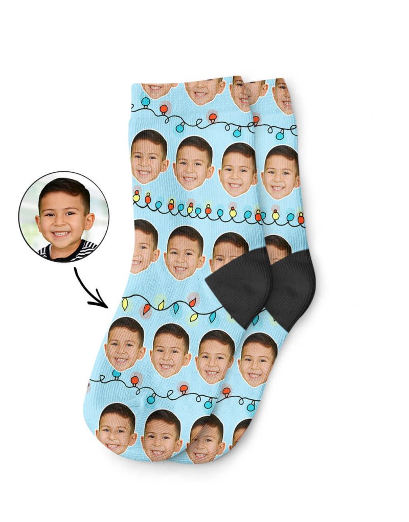 Christmas Lights Kids Socks