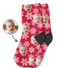 Christmas Snowflake Kids Photo Socks