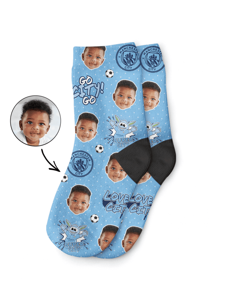 Man City Moonchester Kids Socks