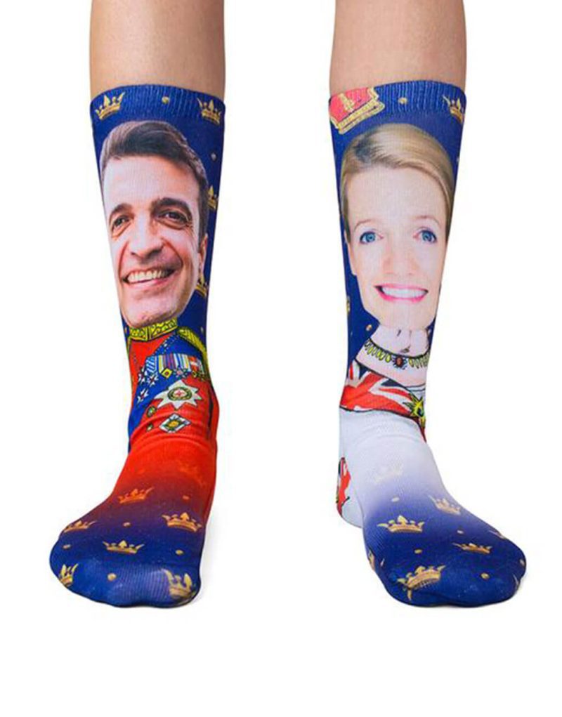 King Queen Me Socks