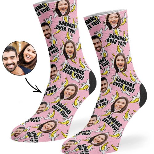 Bananas Over You Custom Socks