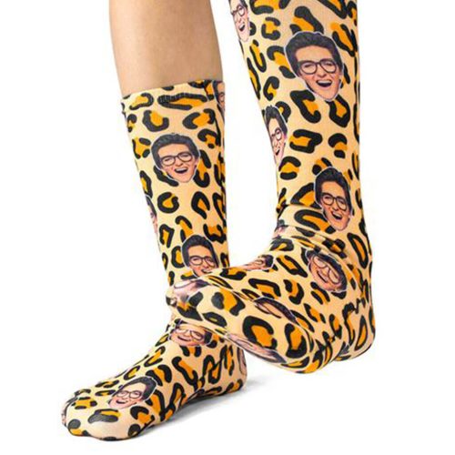 Leopard Print Face Socks