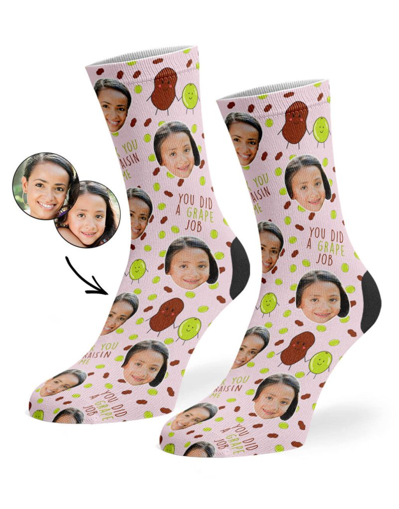 Light Pink Raisin Me Socks