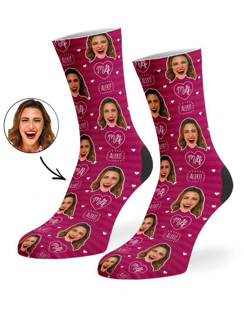 Milf Alert Custom Socks