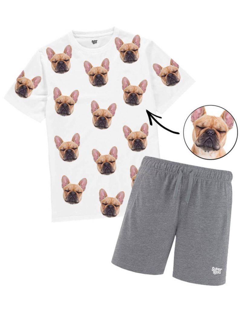 Mens Your Dog PJs Grey