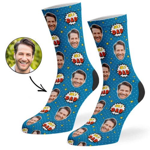 Mid Blue No.1 Dad Socks