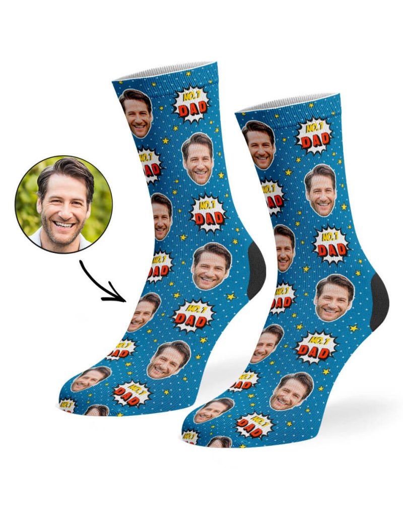 Mid Blue No.1 Dad Socks