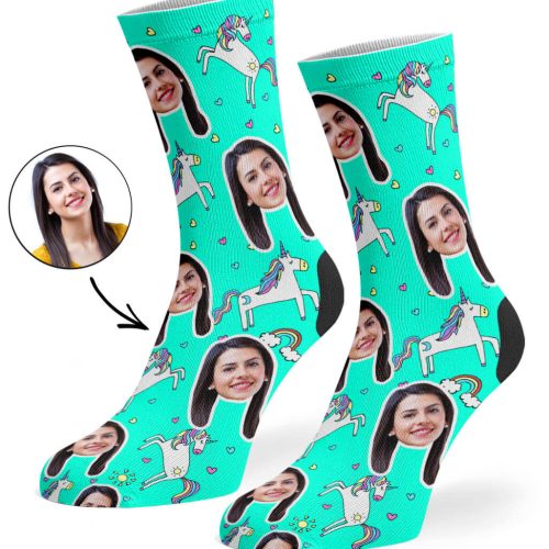 Mint Unicorn Socks