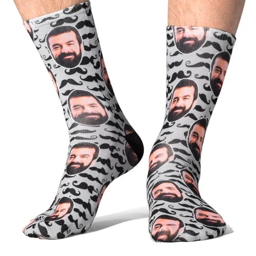 Moustache Face Socks