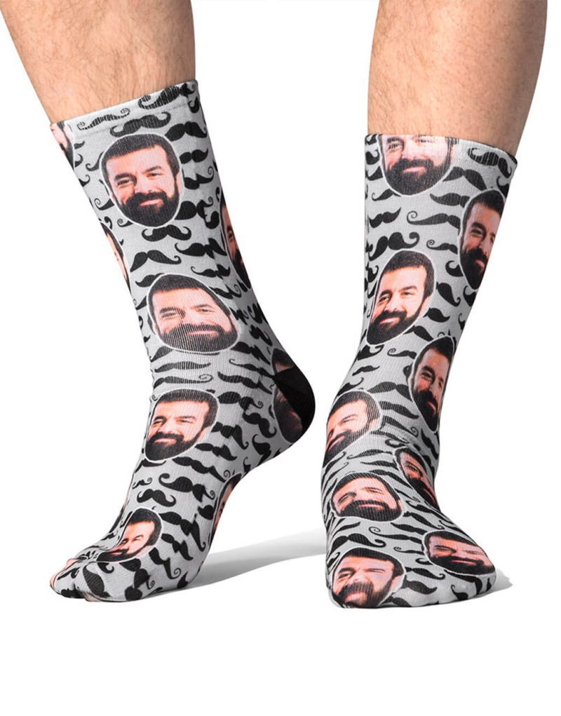 Moustache Face Socks