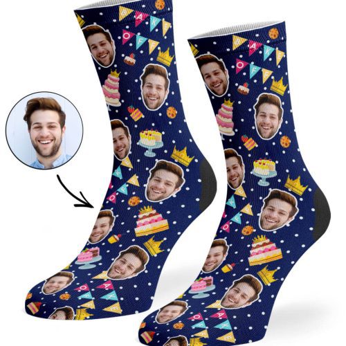 Navy Bake Off King Socks