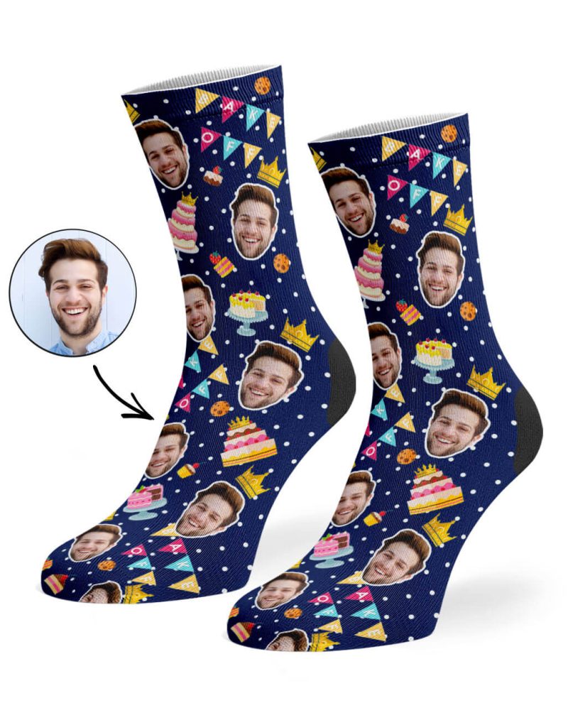 Navy Bake Off King Socks