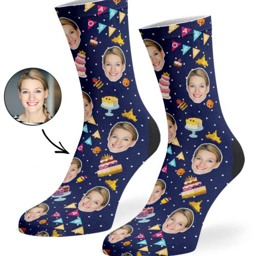 Navy Bake Off Queen Socks