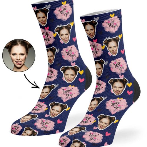 Navy My Love Socks