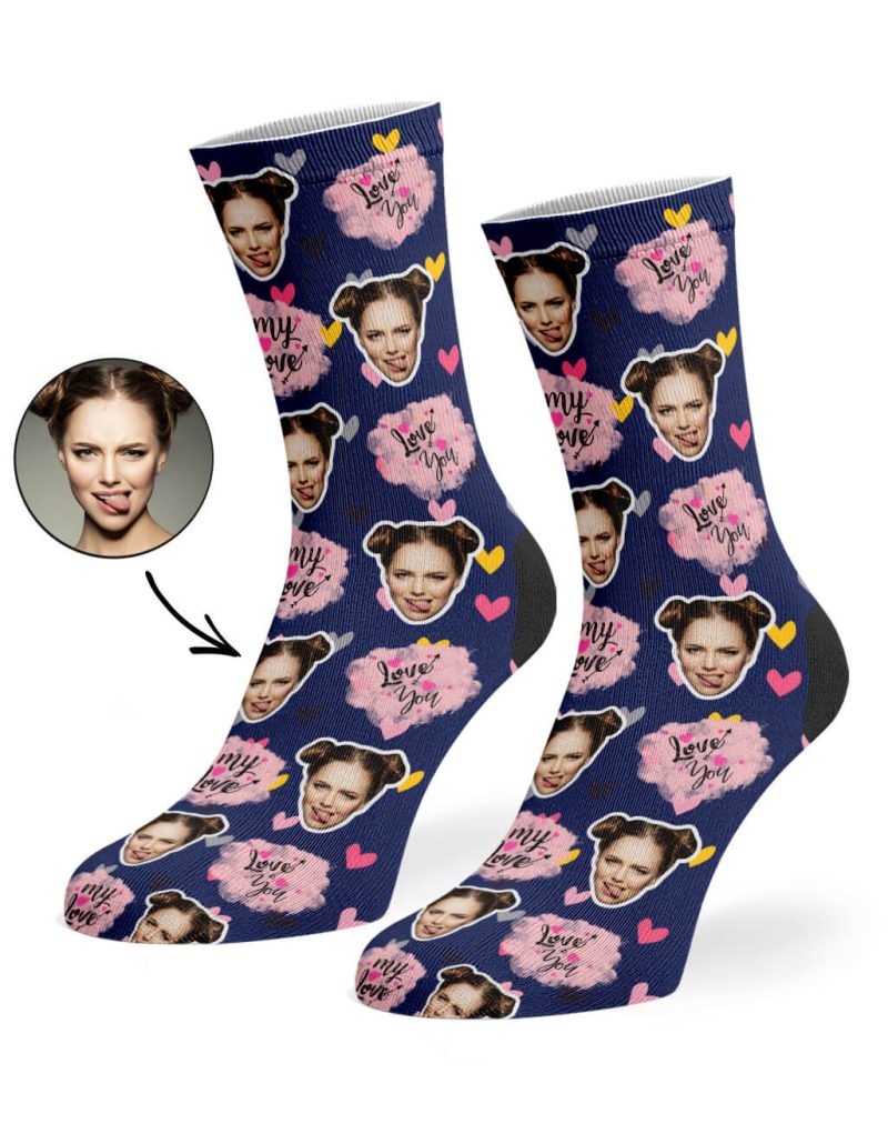 Navy My Love Socks