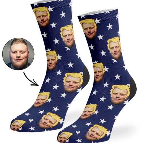 Navy Trump Me Socks