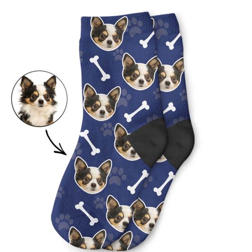 Navy Your Dog On Kids Socks 1