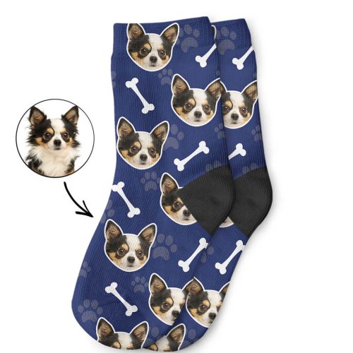 Print Your Dog's Face On Kids Socks