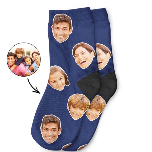 My Family Printed On Kids Socks