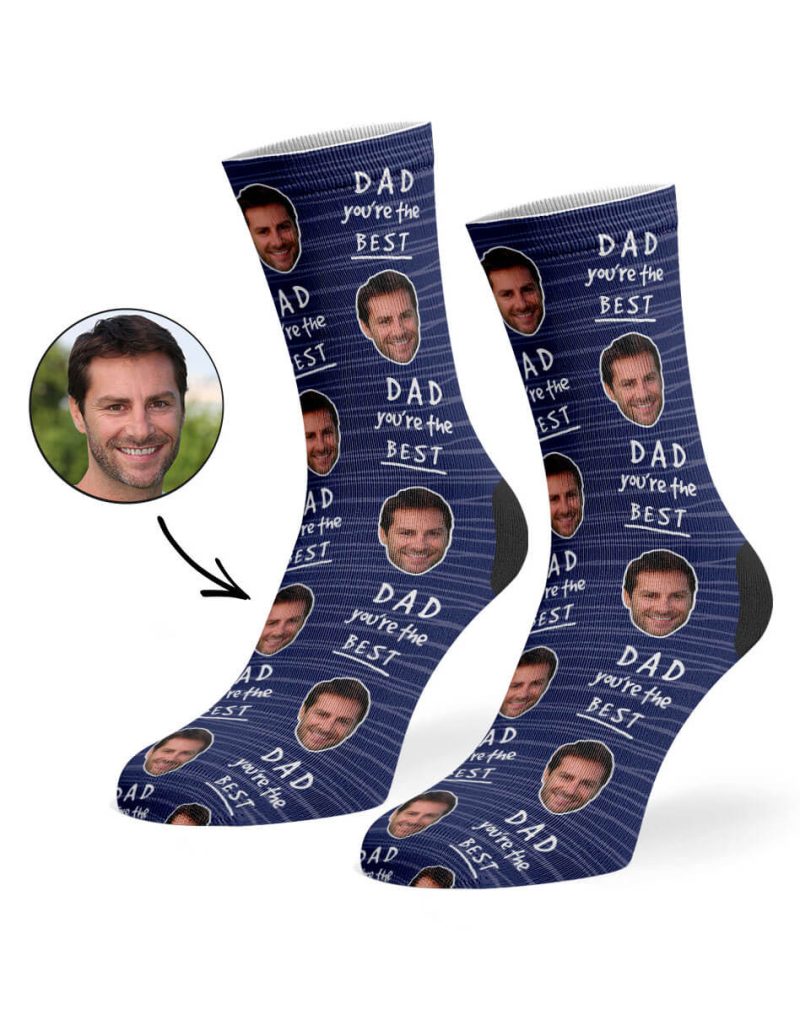 Navy Dad You re The Best Socks