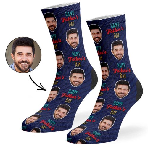 Navy Father s Day Socks