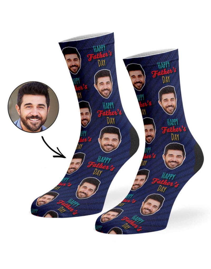 Navy Father s Day Socks