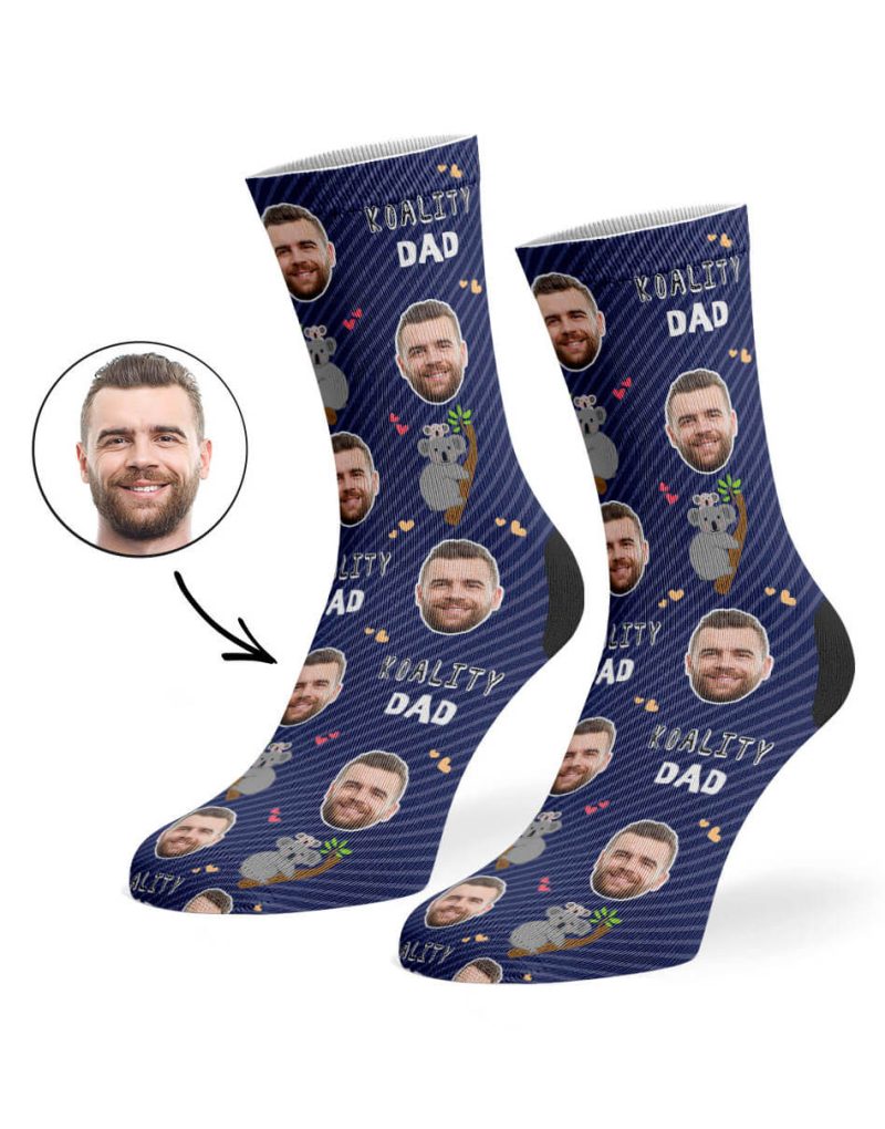 Navy Koality Dad Socks