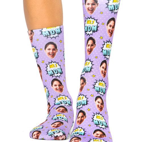 Number 1 Mom Socks