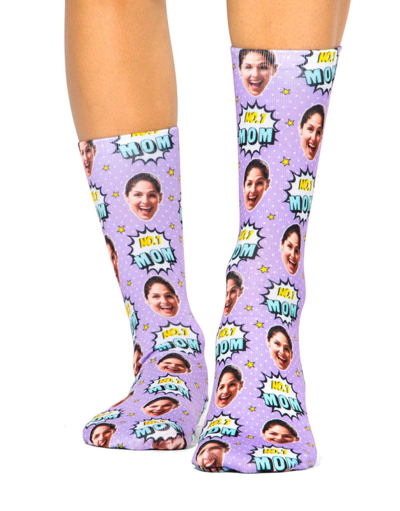 Number 1 Mom Socks