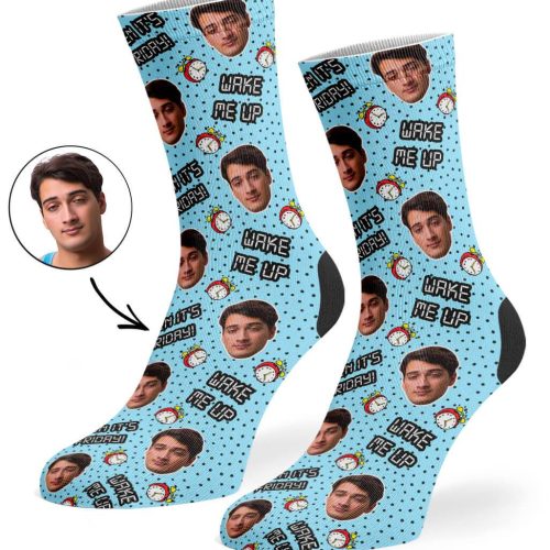 Wake Me Up When It's Friday Custom Socks