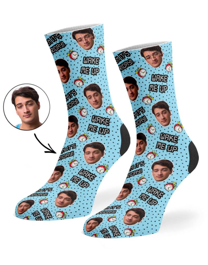 Wake Me Up When It's Friday Custom Socks