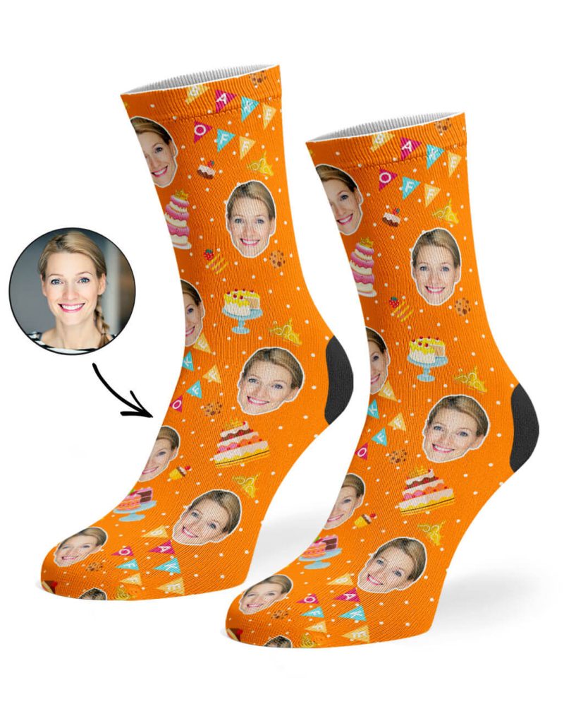 Orange Bake Off Queen Socks