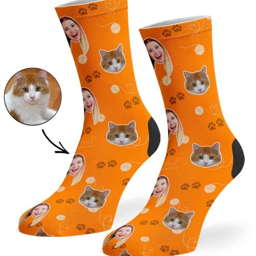 Orange Cat Owner Socks