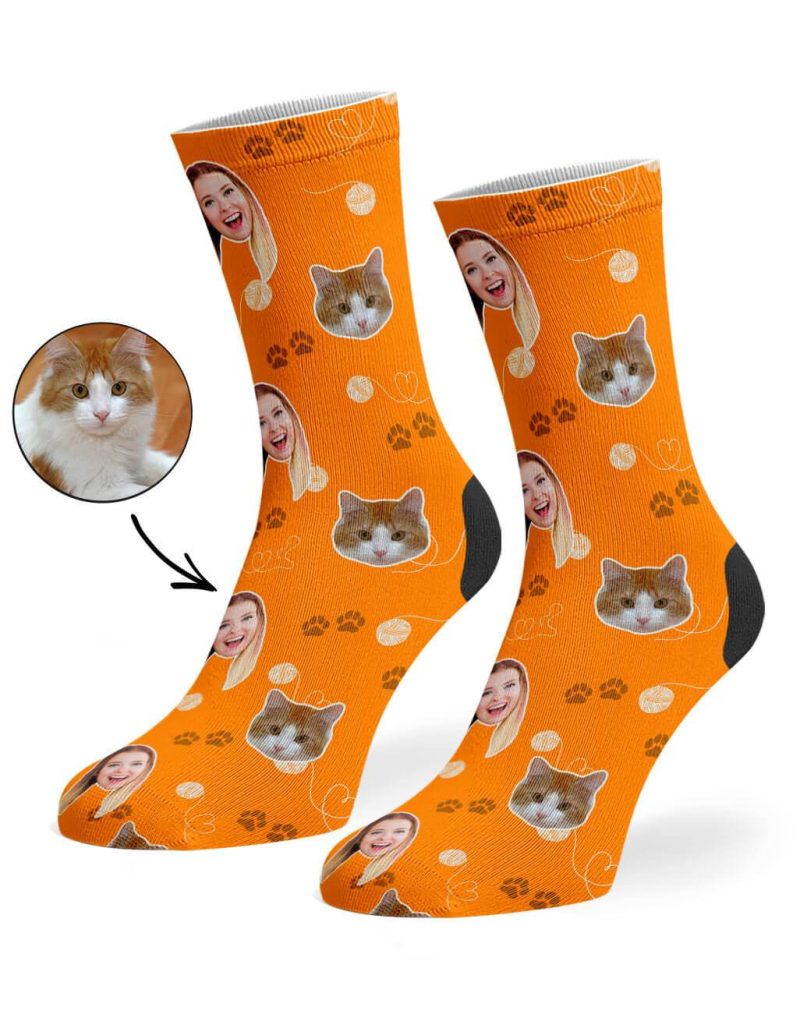 Orange Cat Owner Socks