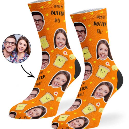 Orange You re My Butter Half Socks