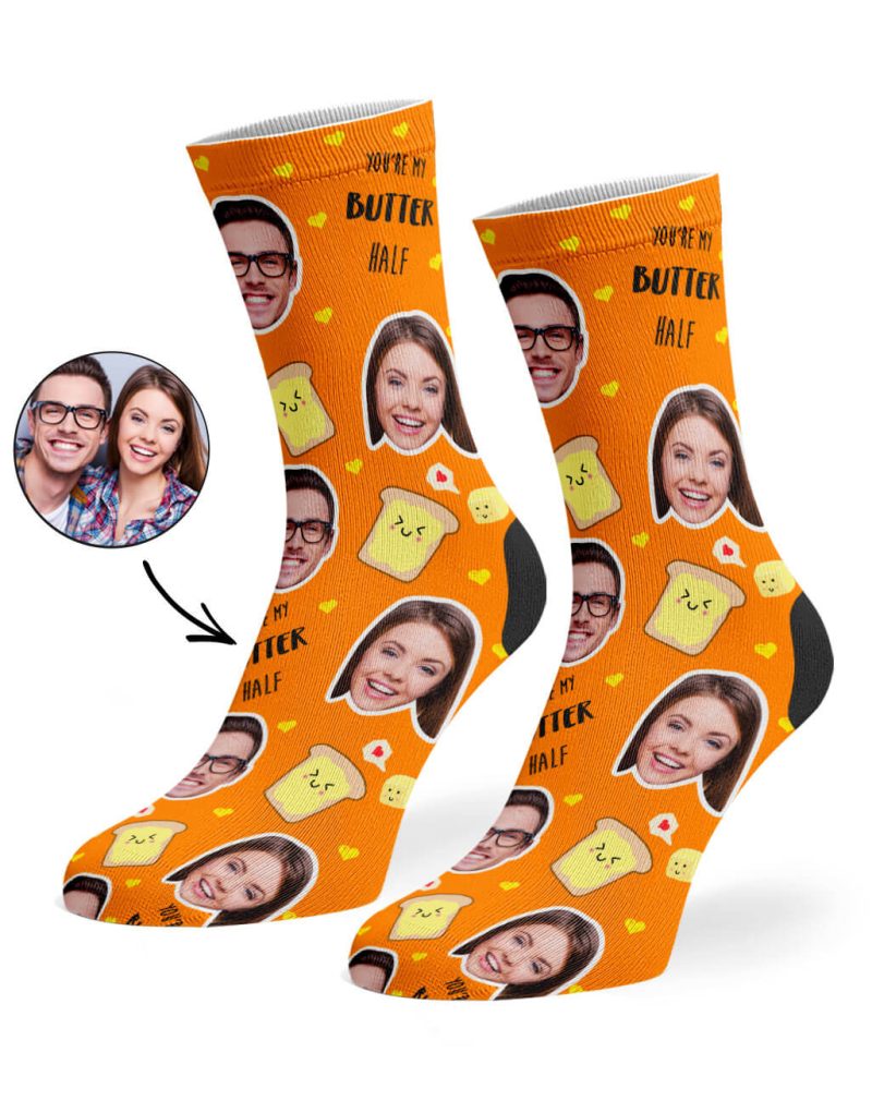 Orange You re My Butter Half Socks