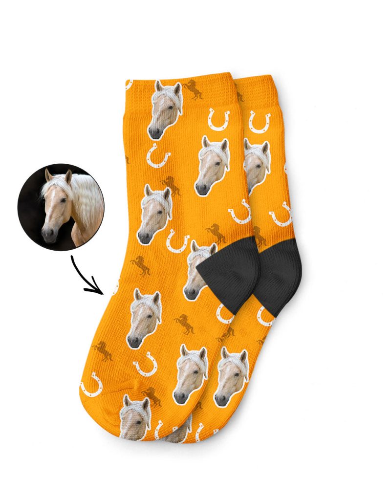 My Horse's Face on Childrens Socks