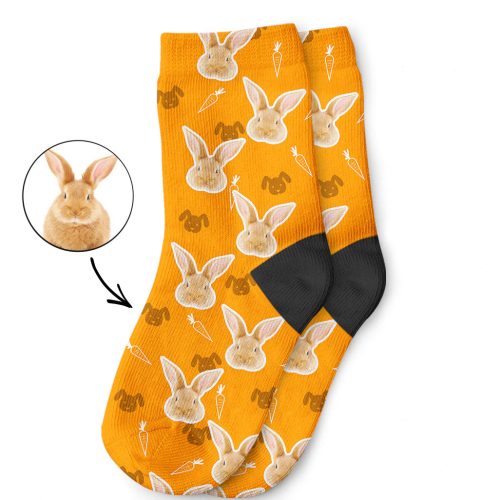 Print My Rabbit on Childrens Socks