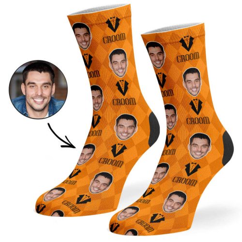 Orange Groom Socks