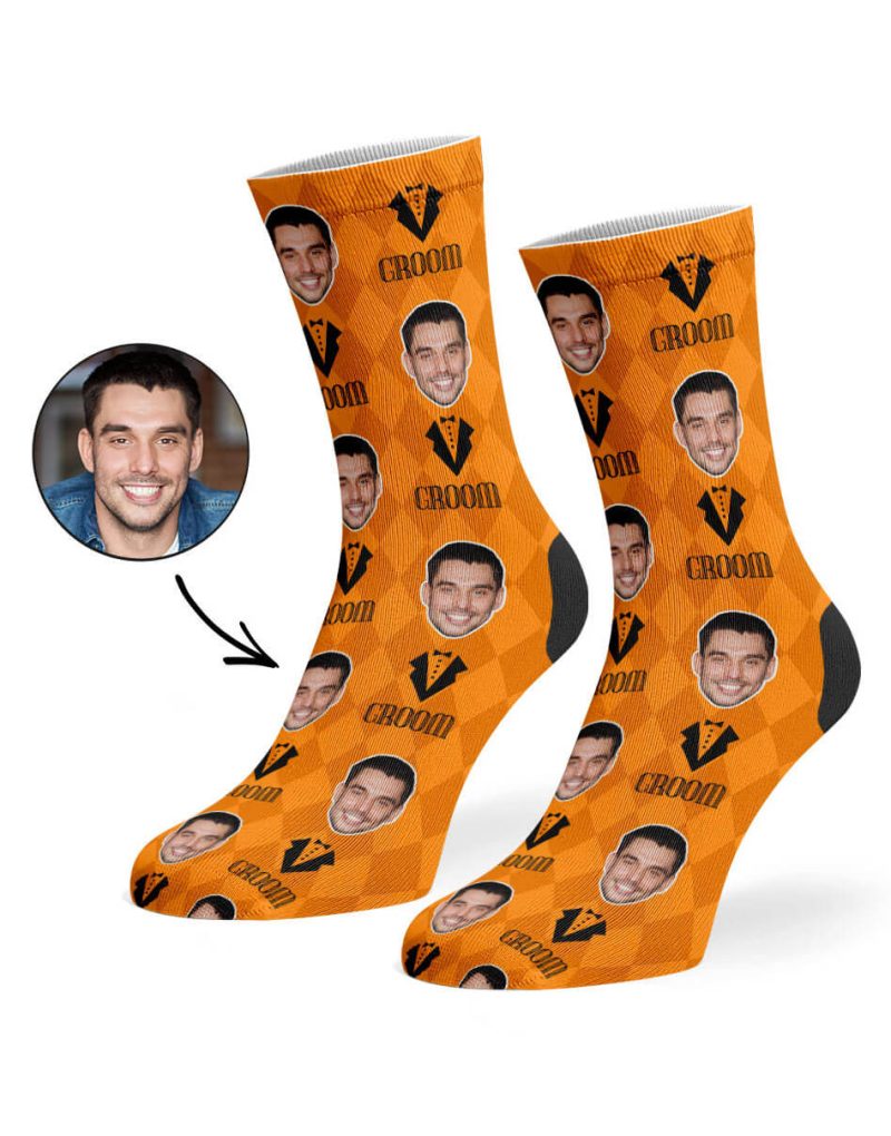 Orange Groom Socks