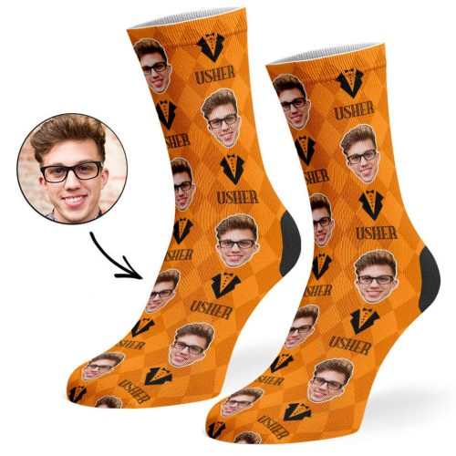 Orange Usher Socks