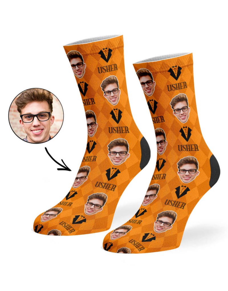 Orange Usher Socks