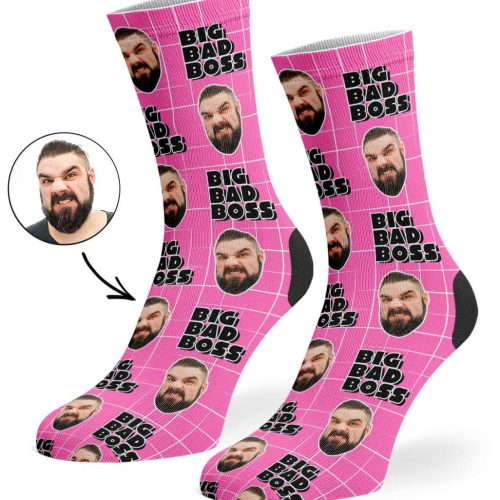 Pink Big Bad Boss Socks